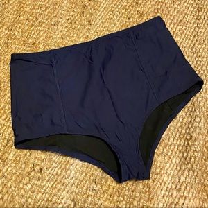 J. Crew | Navy High Waisted Bikini Bottom